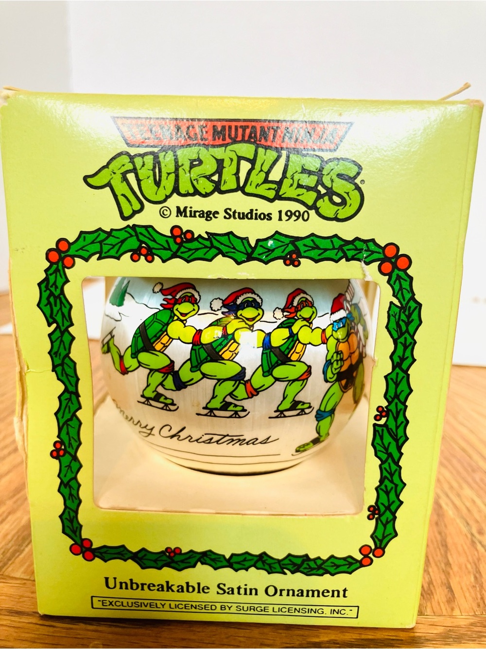 Teenage Mutant Ninja Turtles 1990 Satin Ornament Unbreakable Mirage Studios